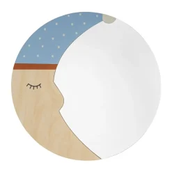 Bloomingville Pyöreät Peilit|Seinäpeilit^Moony peili Ø40 cm, Nature moon