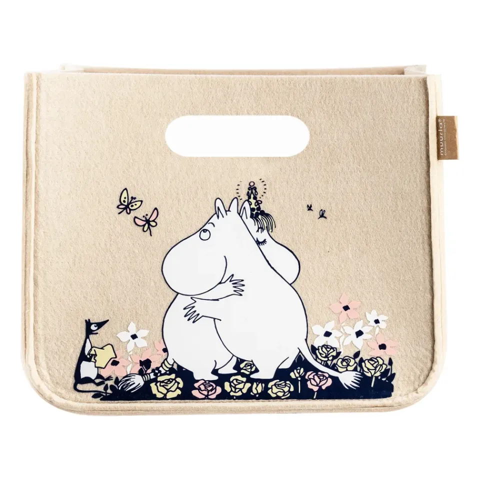 Muurla Lastenhuoneen Säilytys|Säilytyskorit^Mumin Hug -säilytyskori 26x26 cm, Beige