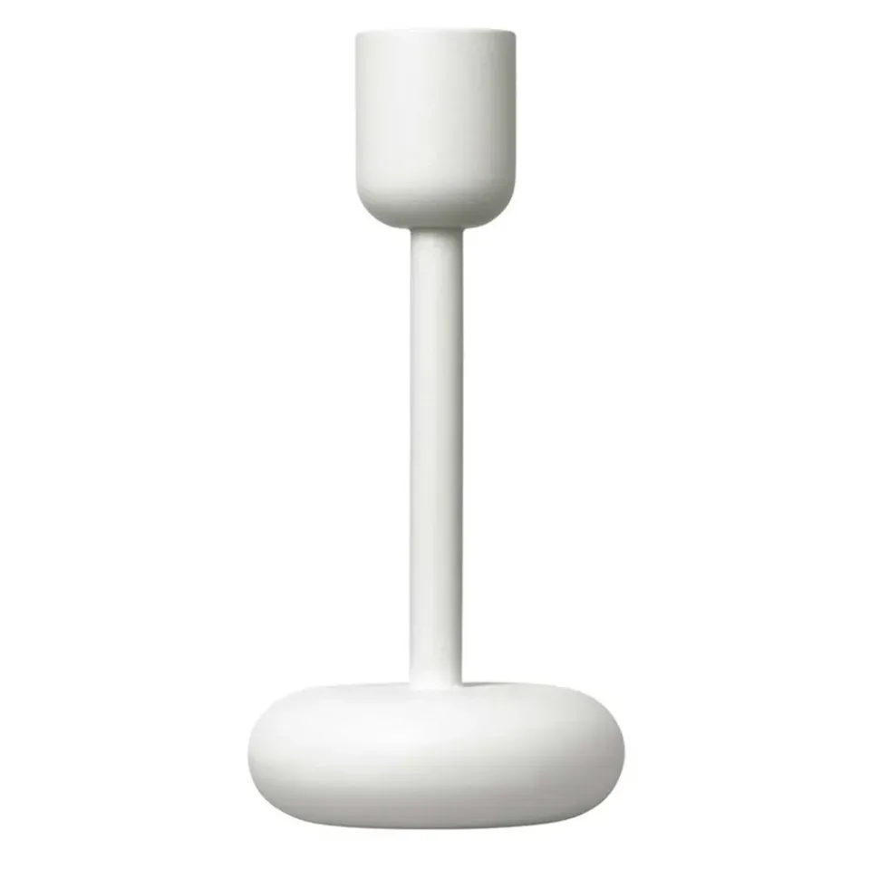 Iittala Kynttilänjalat & Kyntteliköt^Nappula kynttilänjalka valkoinen, iso 183 mm