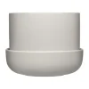 Iittala Ruukut^Nappula ruukku aluslautasella Ø17 cm k13 cm, Vaaleanharmaa
