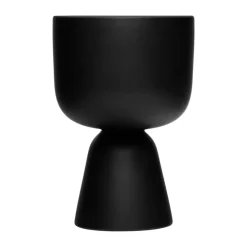 Iittala Ruukut^Nappula ruukku, Matta musta, 23x15,5 cm