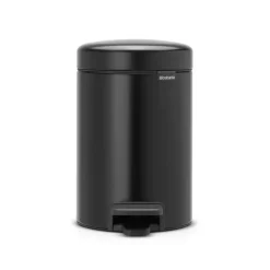 Brabantia Poljinämpärit^New Icon poljinroskis 3 litraa, matt black (musta)