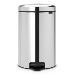 Brabantia Poljinämpärit^New Icon poljinroskis 20 litraa, brilliant steel (kiiltävä teräs)