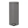 Brabantia Poljinämpärit^New Icon poljinroskis 30 litraa, Mineral concrete grey