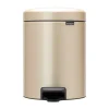 Brabantia Poljinämpärit^New Icon poljinroskis 5 litraa, Metallic Gold