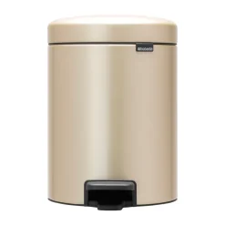 Brabantia Poljinämpärit^New Icon poljinroskis 5 litraa, Metallic Gold