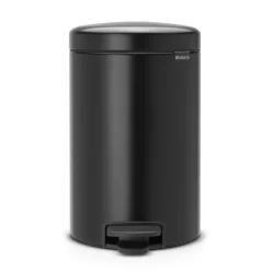 Brabantia Poljinämpärit^New Icon poljinroskis 12 litraa, matt black (musta)