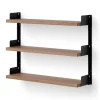 New Works Hyllyt & Hyllyjärjestelmät^Tea Shelf seinään kiinnitettävä hylly 46 x 62,5 cm, Saksanpähkinä