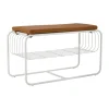 Scandi Living Kenkähyllyt^Nod penkki/kenkähylly 80x36c42 cm, White