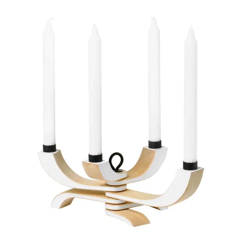 Design House Stockholm Kynttilänjalat & Kyntteliköt|Adventtikynttilänjalat Ja Kynttilät^Nordic light kynttilänjalka, 4-haarainen, valkoinen