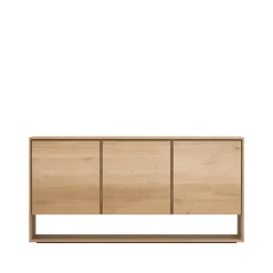 Ethnicraft Senkit & Sivupöydät^Nordic sideboard, Vahaöljytty tammi 3 ovea