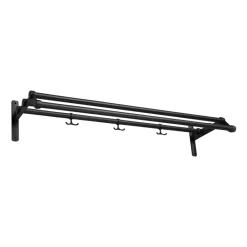 Essem Design Hattuhyllyt^Nostalgi 291 -hattuhylly 100 cm, Musta-musta