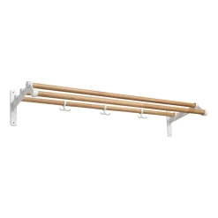 Essem Design Hattuhyllyt^Nostalgi 291 -hattuhylly 100 cm, Tammi-valkoinen