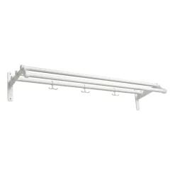 Essem Design Hattuhyllyt^Nostalgi 291 -hattuhylly 100 cm, Valkoinen-valkoinen
