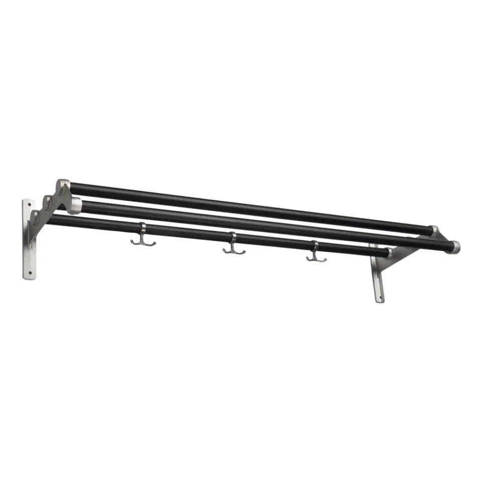 Essem Design Hattuhyllyt^Nostalgi 291 -hattuhylly 100 cm, Musta-alumiini