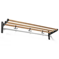 Essem Design Hattuhyllyt^Nostalgi hattuhylly, kenkähylly, tammi, musta