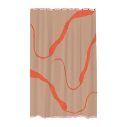 Mette Ditmer Suihkuverhot^Nova Arte suihkuverho 150x200 cm, Latte-orange