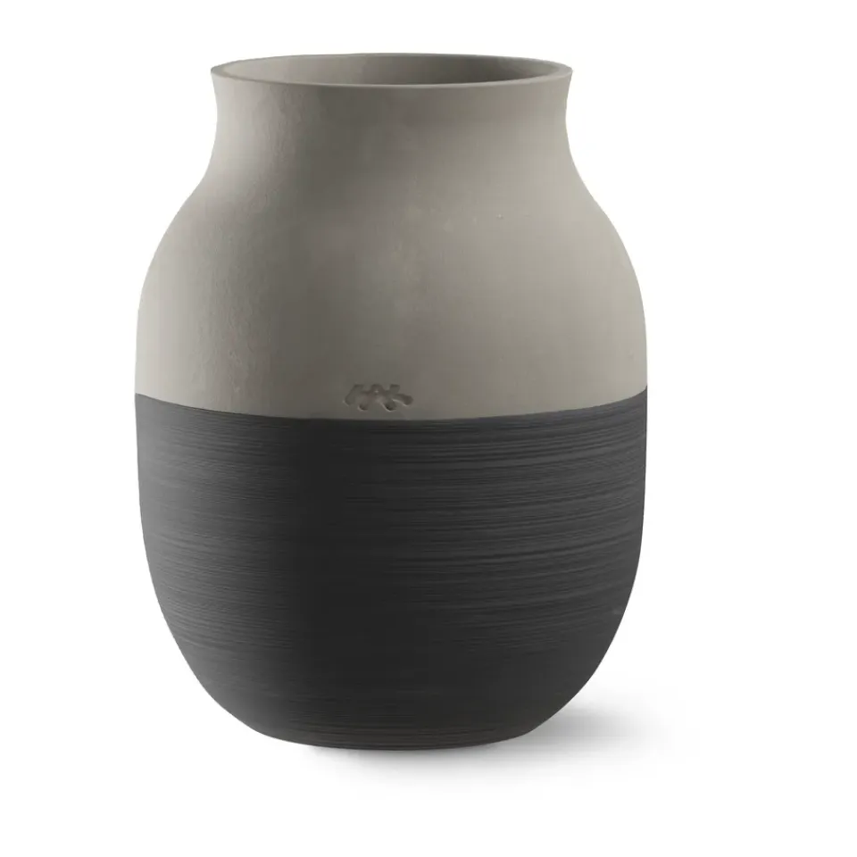 Kähler Maljakot^Omaggio Circulare Vaasi K20 cm, Antrasiitinharmaa