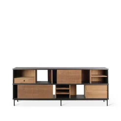Ethnicraft Senkit & Sivupöydät^Oscar sideboard, Tiikki 2 liukuovea 3 laatikkoa