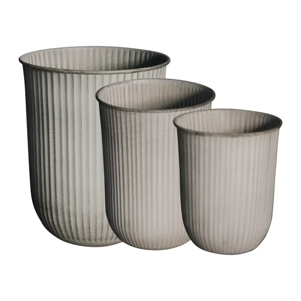 DBKD Ruukut^Out stripe -ruukku 3-pakkaus, Beige