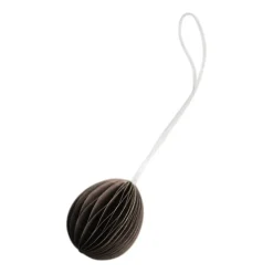 DBKD Pääsiäiskoristeet^Ovoid pääsiäiskoriste paperi small 4 cm, Brown