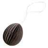 DBKD Pääsiäiskoristeet^Ovoid pääsiäiskoriste paperi 7 cm, Brown