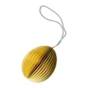 DBKD Pääsiäiskoristeet^Ovoid pääsiäiskoriste paperi 7 cm, Keltainen