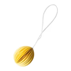 DBKD Pääsiäiskoristeet^Ovoid pääsiäiskoriste paperi small 4 cm, Keltainen