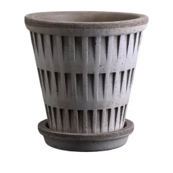 Bergs Potter Ruukut^Pantheon raw ruukku, Harmaa, Ø18 cm
