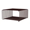 Montana Hyllyt & Hyllyjärjestelmät^Panton Wire puoli korkea hylly 34,8x17,2x34,8 cm, Musta punainen