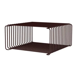 Montana Hyllyt & Hyllyjärjestelmät^Panton Wire puoli korkea hylly 34,8x17,2x34,8 cm, Musta punainen
