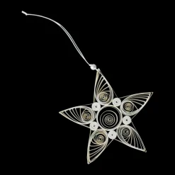 DBKD Joulukoristeet^Paper star joulukoriste 10,5 cm, White