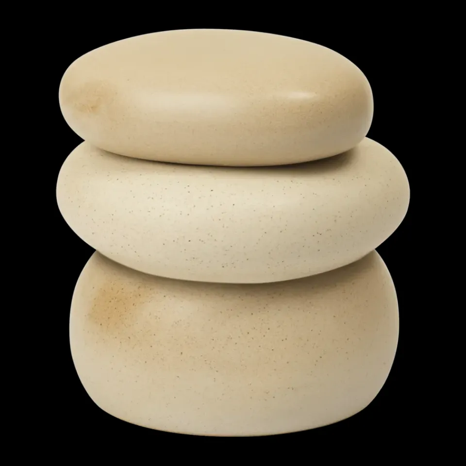 Ferm Living Laatikot & Rasiat^Pebble ask suuri, Sand/Cream