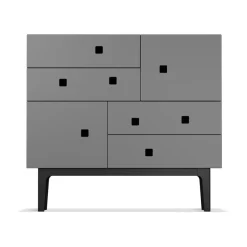 Zweed Lipastot & Säilytyslaatikostot^Peep B1 -lipasto, Slate grey, mustaksi lakattu