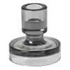 Broste Copenhagen Kynttilänjalat & Kyntteliköt^Petra kynttilänjalka smoked pearl dark grey, 8 cm