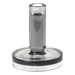 Broste Copenhagen Kynttilänjalat & Kyntteliköt^Petra kynttilänjalka smoked pearl dark grey, 14 cm