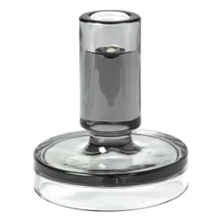 Broste Copenhagen Kynttilänjalat & Kyntteliköt^Petra kynttilänjalka smoked pearl dark grey, 11 cm