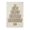 Ferm Living Joulukoristeet^Pine joulukalenteri, Mini, 50 x 69 cm
