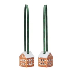 Kähler Joulukoristeet^Piparkakku joulukoriste 5 cm 2-pack, Ruskea