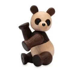 Spring Copenhagen Puuhahmot^Pixi Panda koriste Vaahtera 9 cm, Ruskea