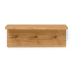 Ferm Living Koukut & Vaateripustimet^Place Rack naulakkohylly tammi, Pieni