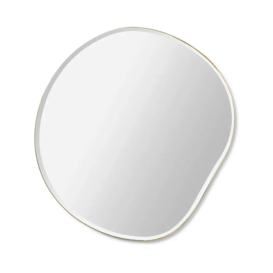 Ferm Living Seinäpeilit^Pond peili, Small brass