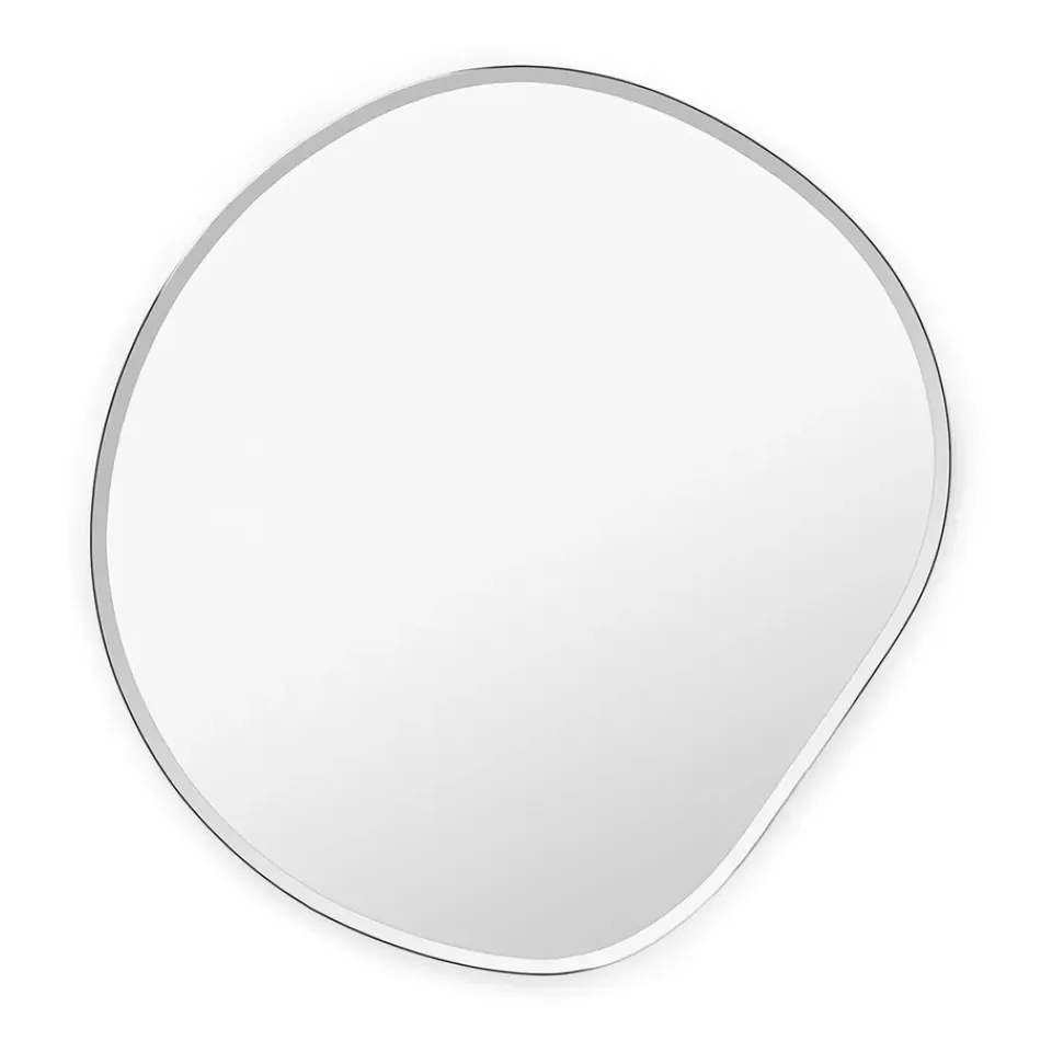 Ferm Living Seinäpeilit^Pond peili, Small dark chrome