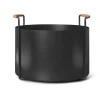Ferm Living Säilytyskorit^Port puukori, Black