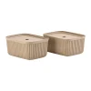 Zone Denmark Säilytyskorit^Pulp säilytyslaatikko 23x32 cm 2 kpl, Natural Brown