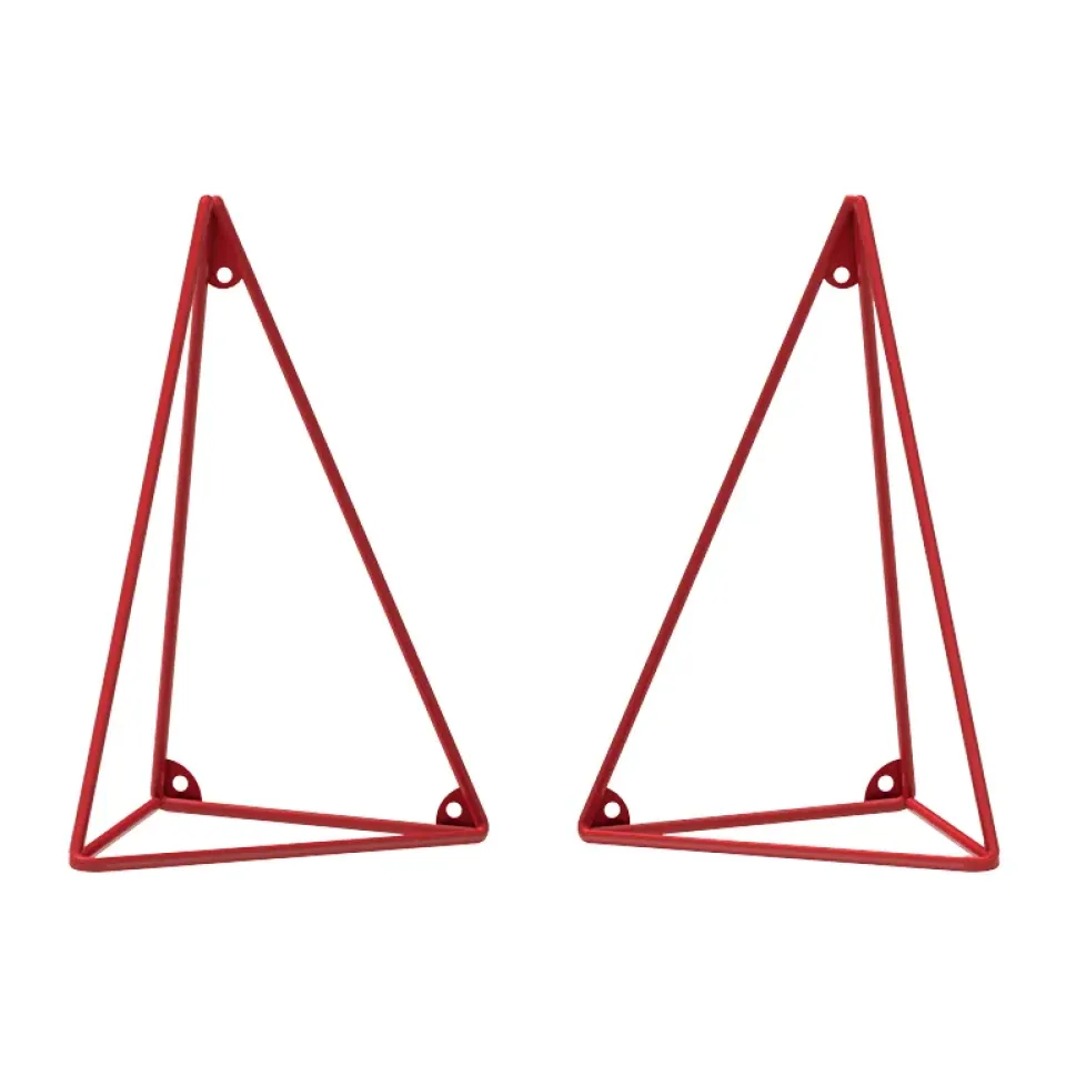 Maze Hyllyt & Hyllyjärjestelmät^Pythagoras hyllynkannatin, 2 kpl, Red