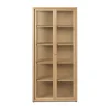 Ferm Living Kaapit & Vitriinit^Reed vitriinikaappi 70x155 cm, Natural oak