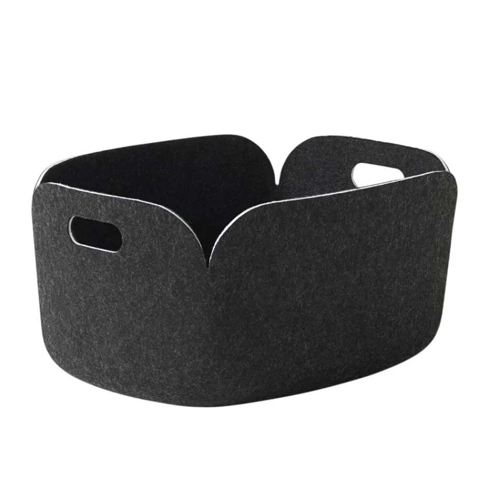 Muuto Säilytyskorit^Restore säilytyskori, Black melange (musta)