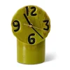 HKliving Pöytäkellot^Retro keramiikkakello 18 cm, Oliivi