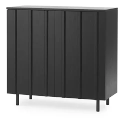 Normann Copenhagen Kaapit & Vitriinit^Rib kaappi 96 x 98,5 cm, Soft Black
